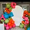 12 Inch Teal Metallic Gold Orange Pink Hot Fruit Green Balloons( Teal Green Orange)